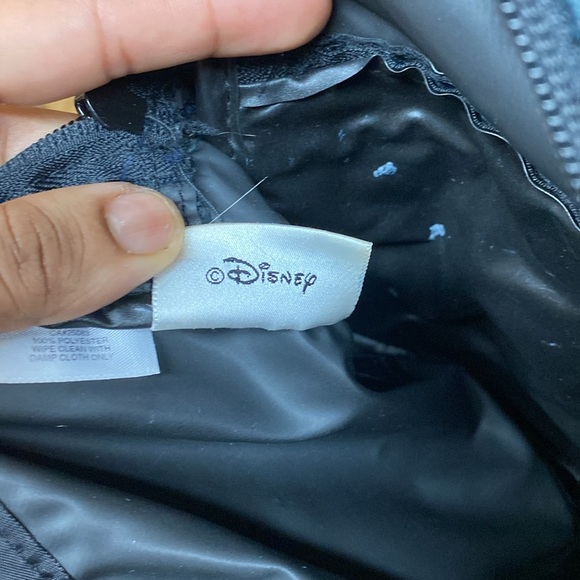 Vintage Walt Disney World Mickey Mouse Green Blue Plaid Mini Backpack - Picture 9 of 13